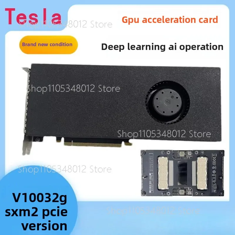 New 95% Deep Learning NVIDIA V100 16G/32G SXM2 Server Graphics Card Accelerator For AI HPC Compute