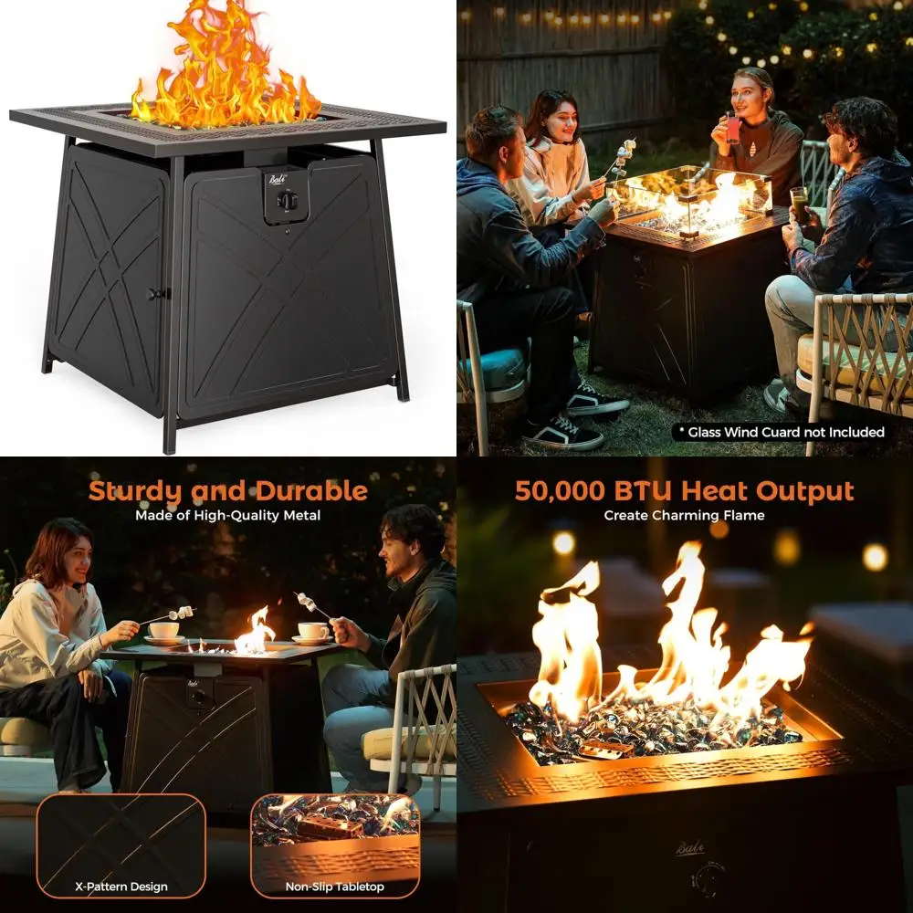 Square Propane Fire…