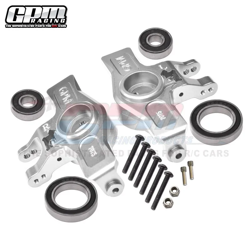 GPM Aluminum 7075-T6 Front Knuckle Arms Larger Inner Bearings for 1/7 TRAXXAS UNLIMITED DESERT RACER UDR