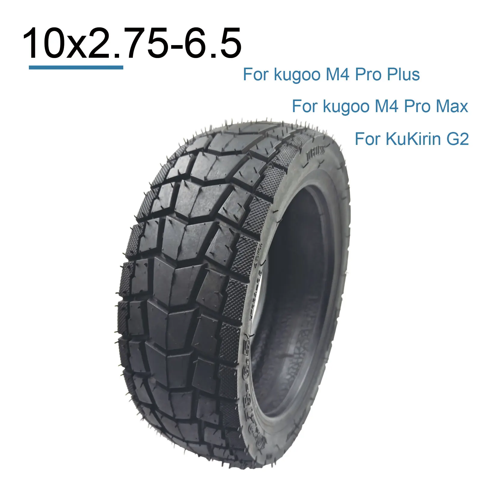10X2.75-6.5 Thickened Wear-resistant Off-Road Tires, Front and Rear Wheel Replacement Tires for Kukirin G2 Electric Scooter