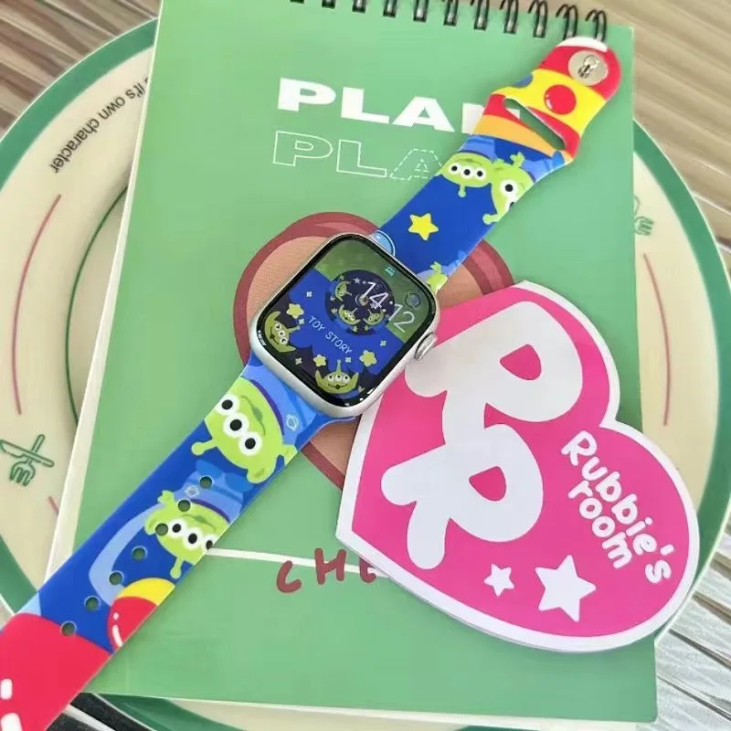 Disney Toy Story Woody Silicone Strap for Apple Watch Band S8 7 6 5 4 3 Bracelet IWatch 38MM 40MM 42MM 44MM 49MM Accessories