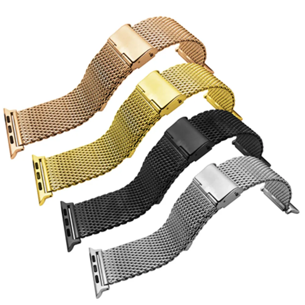 Milanese Stainless Steel Strap For Apple Watch Band 9 8 7 49mm 45mm 41mm 44mm 40mm Butterfly Bracelet For IWatch Ultra 6 SE 5 3