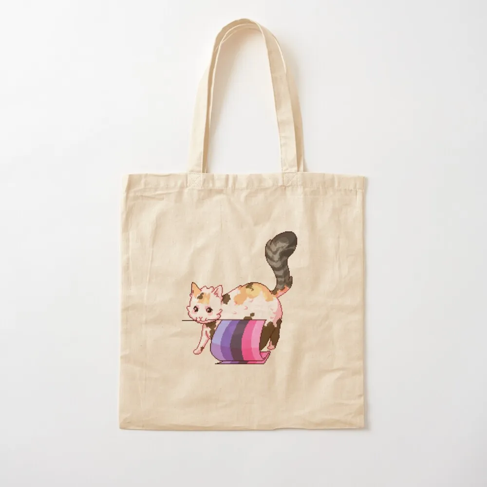 

Omnisexual Pride Cat Tote Bag canvas tote bags for women Canvas Tote Bag