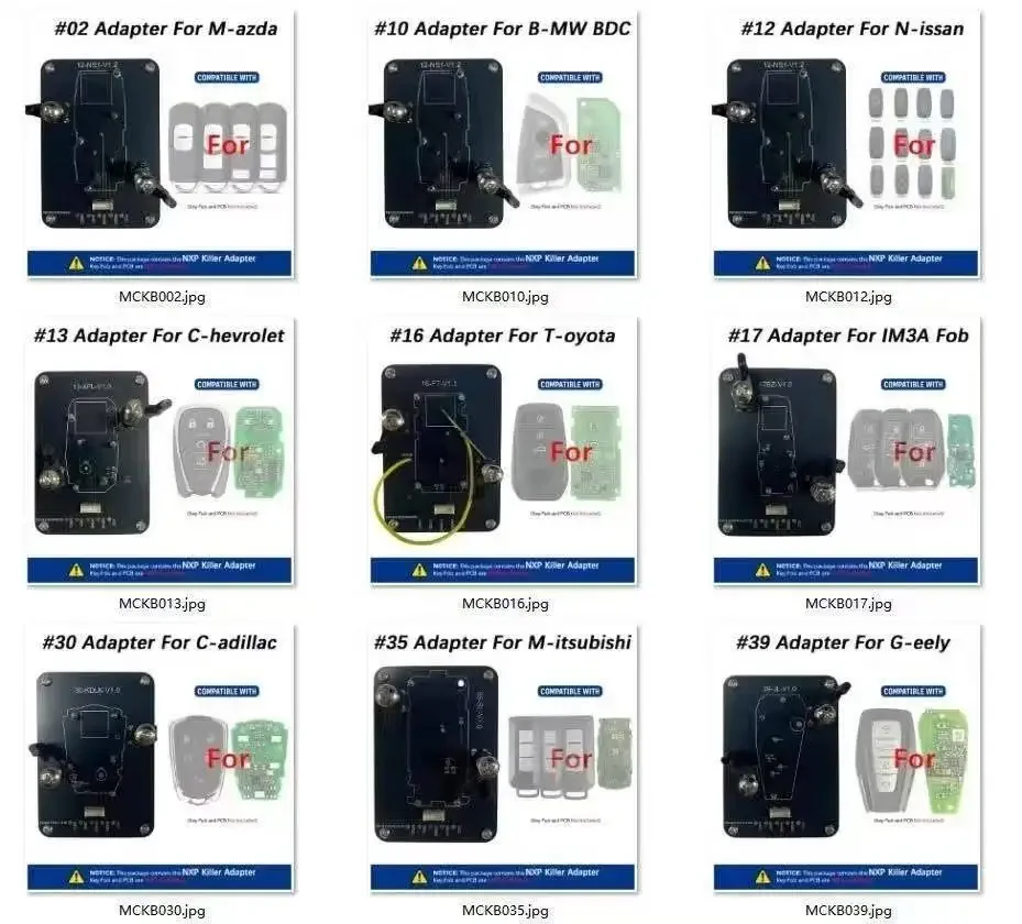 

Adapter For B-MW BDC3 Model for M-azda Work With NXP Killer Solder Free Adapter Easy to Operate