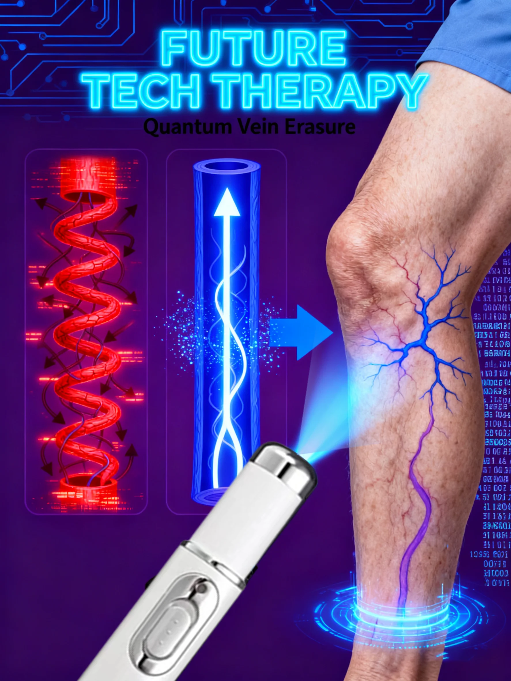 

2025 unisex New generation blue light laser pen, specially developed for varicose veins, patented penetration technology ch