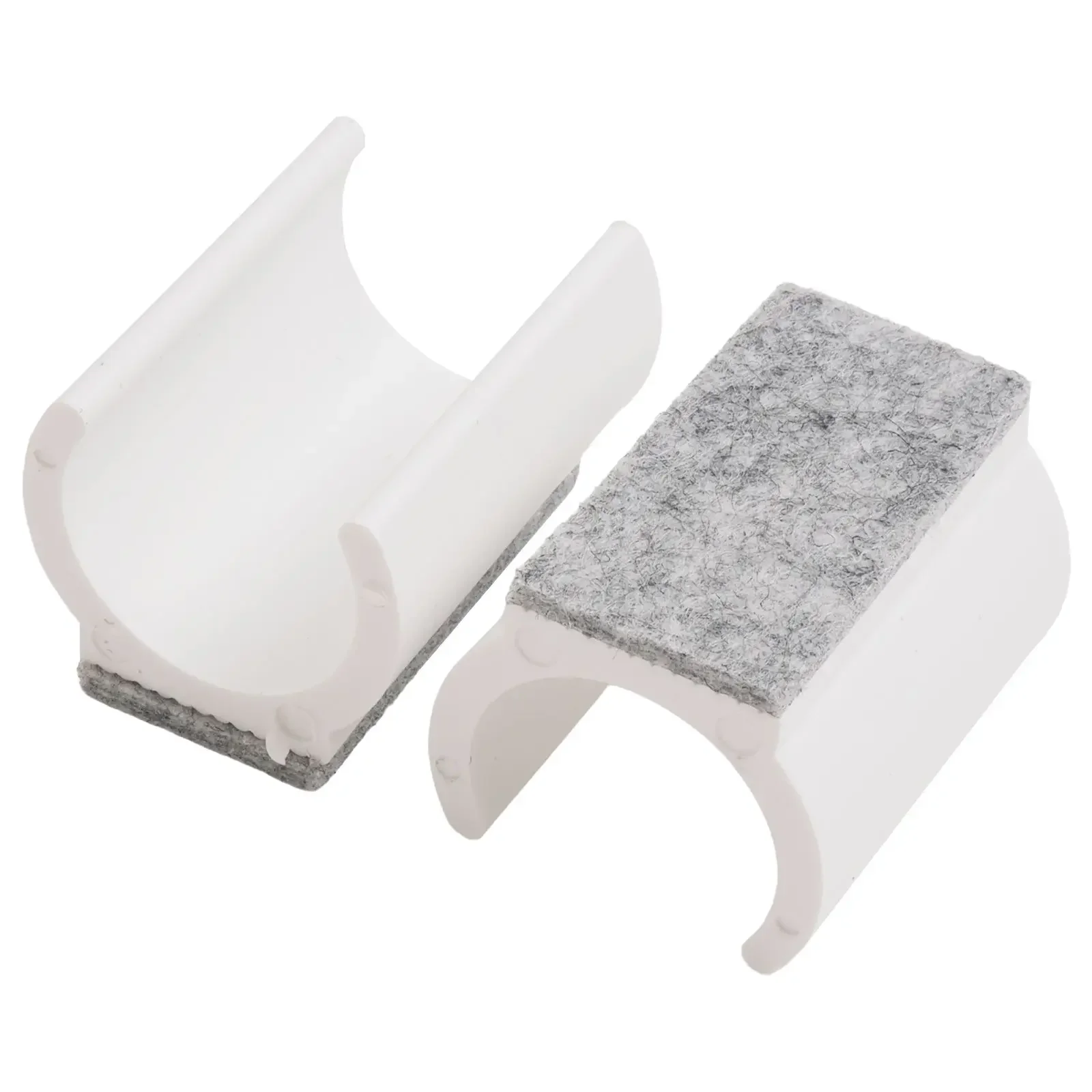 

8Pcs U Shaped Chair Leg Pad Plastic With Felt Non-slip Furniture Leg Sliders Pads Damper Glides Floor Protector 22mm 25mm