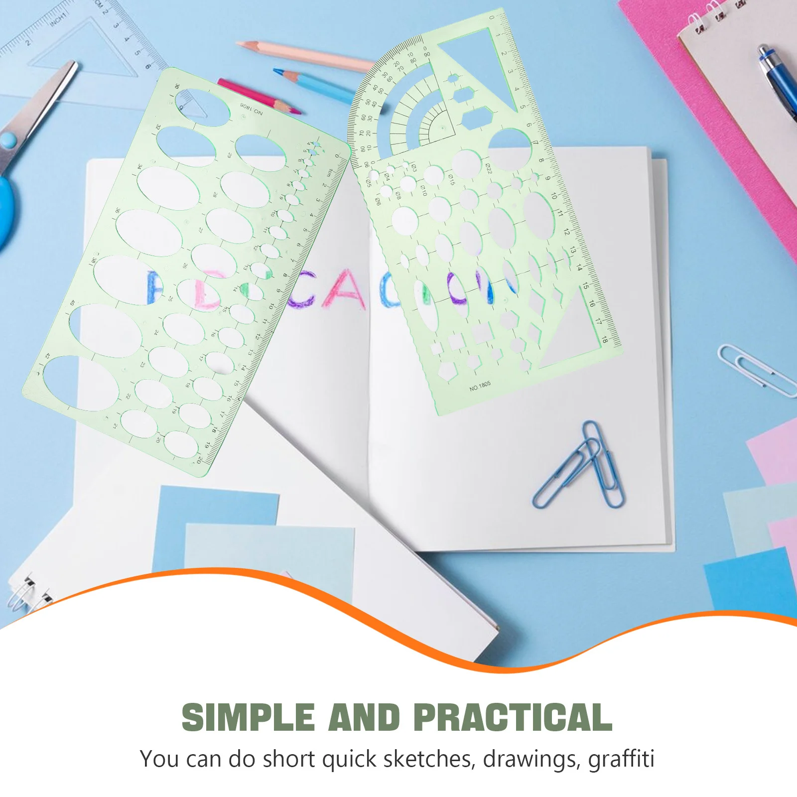 9 قطعة استنسل بيضاوي دائري بلاستيكي قوالب رسم مساطر هندسية لصياغة الفنانين مكتب المنزل المدرسة استخدام أدوات الرسم