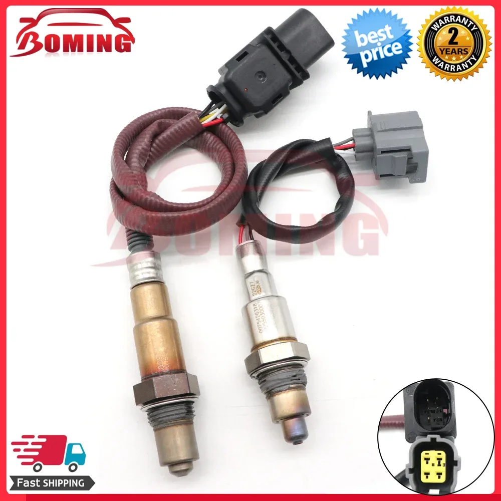 2PCS Upstream&Downstream O2 Oxygen Lambda Sensor A0095425618 A0075426318 For Mercedes CLA45 AMG 2014-2019 0258017341 0258017342