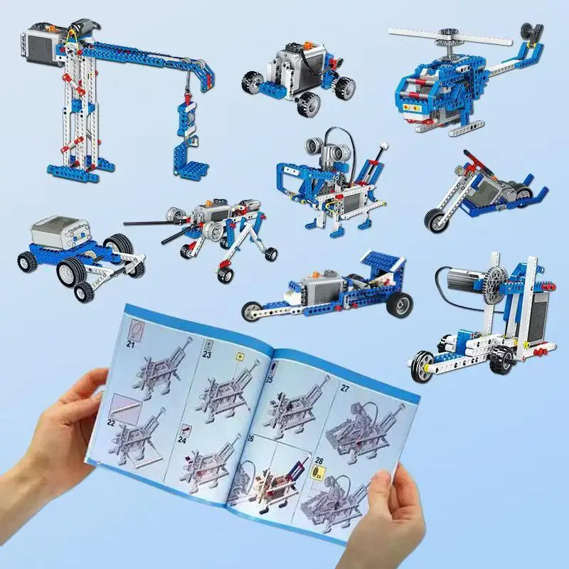 STEM 9686 Technical Parts Multi DIY Technology Programming Educational Students Learn Building Blocks Brick Power Kids Toys Gift