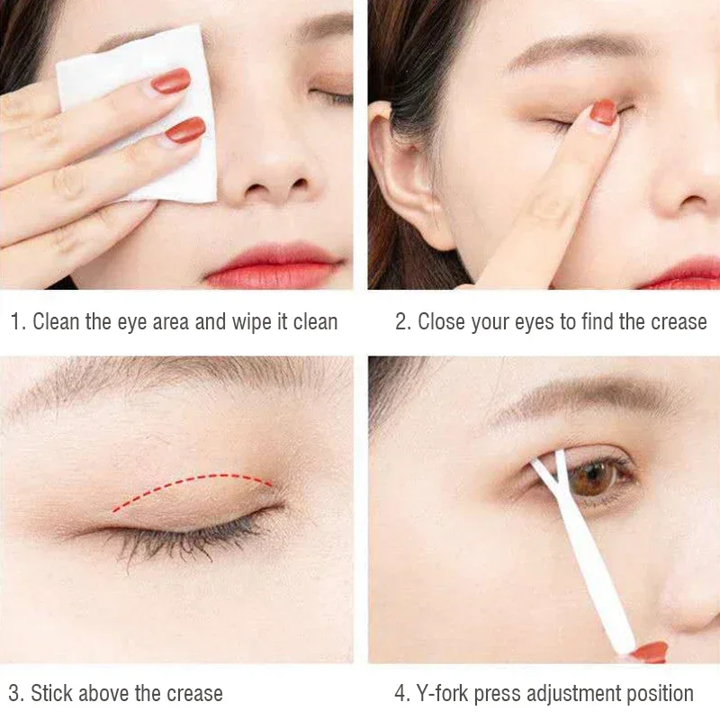 Heallor 120 teile/beutel unsichtbare Augenlid aufkleber Spitze Eye Lift Streifen Doppel Augenlid Klebeband Aufkleber Augen band Werkzeuge Wimpern band m