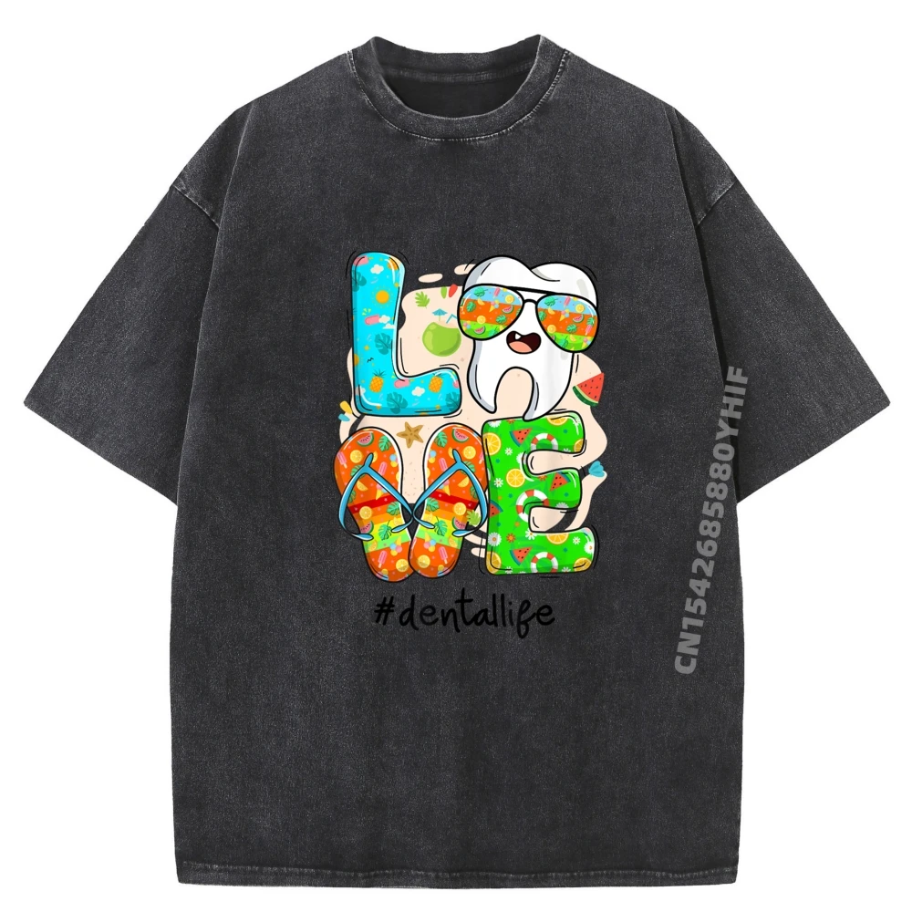

Dentist Gifts Black Shirt Graphic Tees Custom T Shirt Mens Clothing Funny Washed Shirt Male Oversized Printed Tops