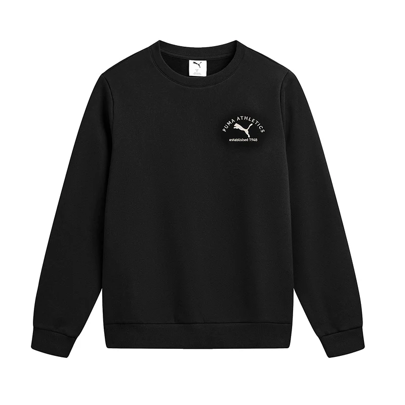 

Puma Black Unisex Fleece Sportswear Casual Knitted Sweatshirt Men's and Women's Clothing 69469701