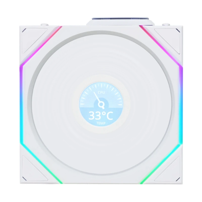 LIANLI UNI FAN TL Wireless، مروحة حالة الكمبيوتر، مروحة تبريد المياه، حزمة فردية TL120 وTL140، مروحة شاشة LCD. #1