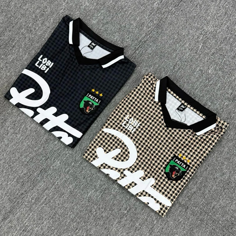 High Quality PATTA Jersey Summer Casual New Color Blocking Sports Polo Shirt Short-sleeve Patta T-shirt