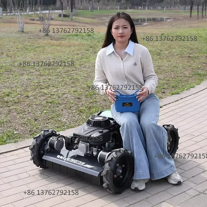 【2026】 Self Propelled Remote-controlled Lawn Mower Wheel Remote-controlled Lawn Mower 4-stroke Pasture Grass Mowing