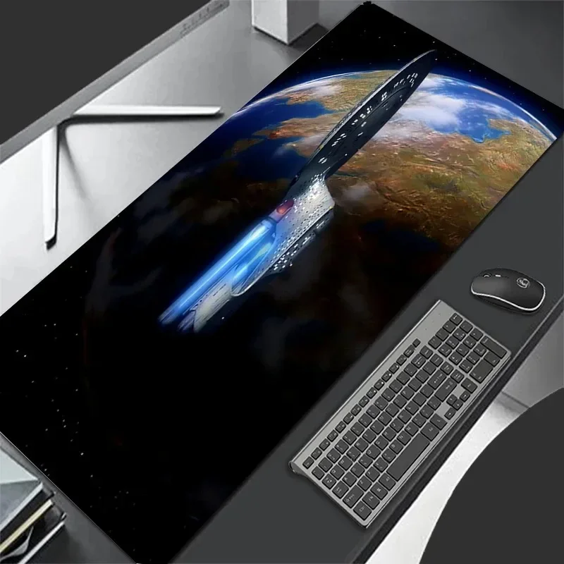 SF S-Star-Trek ゲーミングマウスパッド XXL キーボード ゲーマー オフィス マウスパッド ラップトップ コンピューターテーブル スピードデスクマット アニメ マウスカーペット