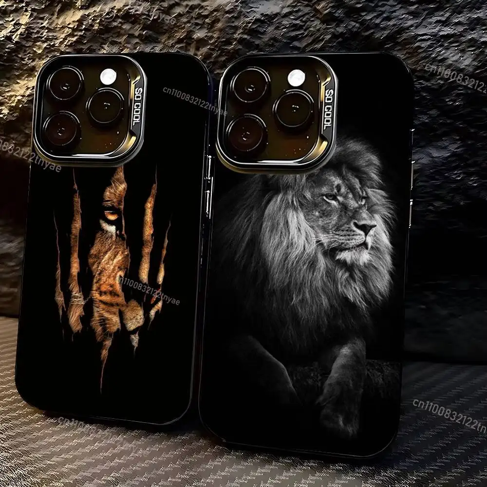

Lion Pattern Phone Case For iPhone 17,16,15,14,13,12,11,Pro,MAX,Plus TPU Soft To Skin-friendly Cover