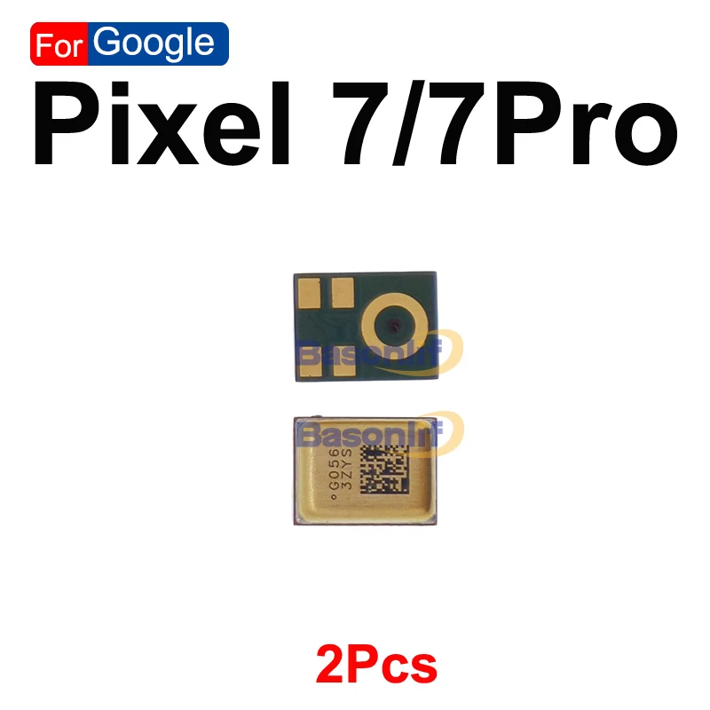 Basonlif 2Pcs Bottom Mic For Google Pixel 7Pro 6 7 9 Pro Microphone Replacement Parts