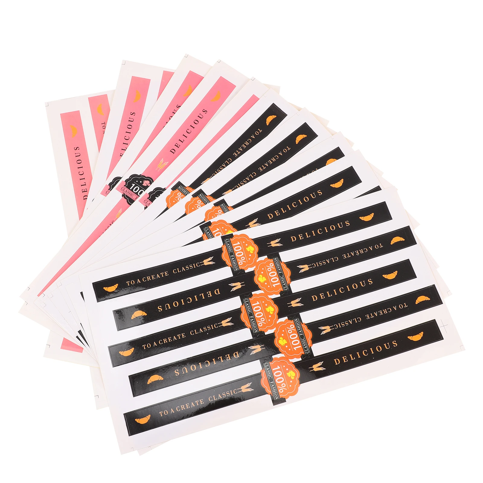 50 Uds pegatinas autoadhesivas etiquetas de sellado decorativas para hornear cajas de regalo de papel bolsas de compras paquetes de correo