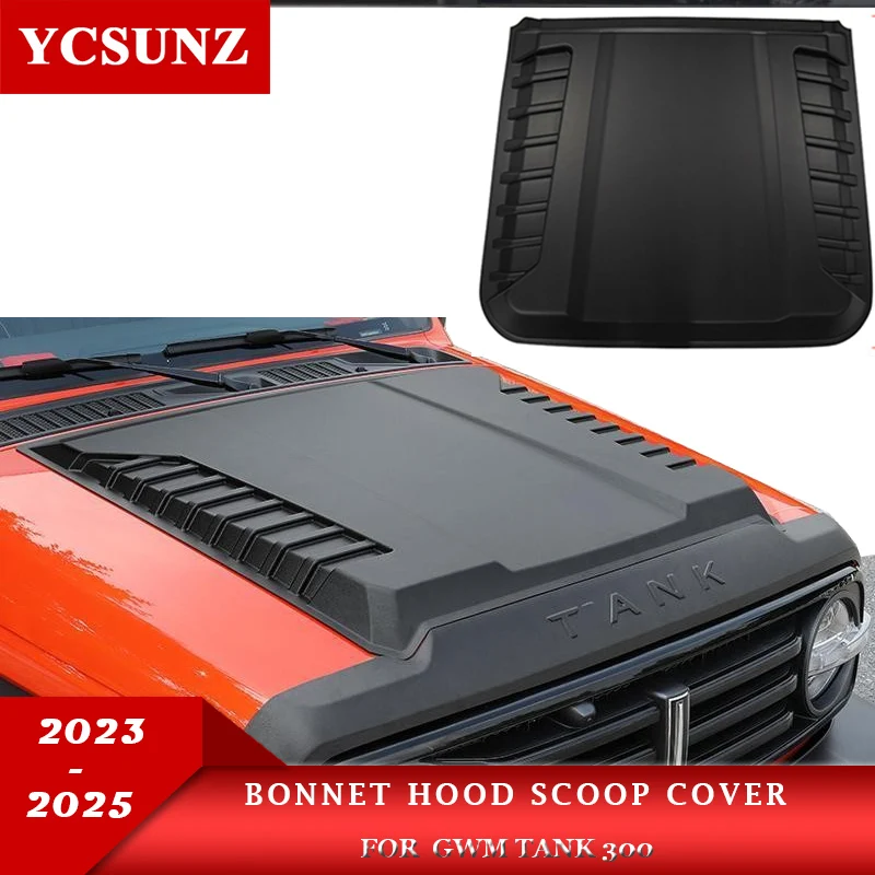 

Matte Black Bonnet Hood Scoop Cover For GWM Tank 300 2023 2024 2025 Car Accessories YCSUNZ