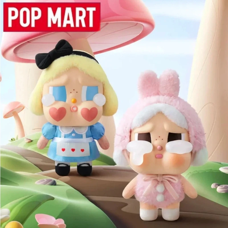 POP MART CRYBABY Seri Crying Again Boneka Mainan Blind Box Original Lucu Anime Hiasan Meja Koleksi Kotak Misteri Tas Kejutan