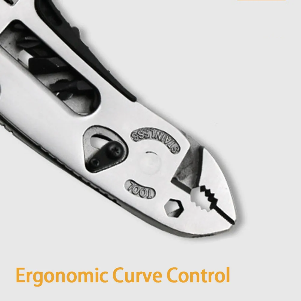 Multi tool 9-in-1-Edelstahl-Multitool mit Sicherheits verriegelung Leichte tragbare Klapp-Multitool-Zange für den Außenbereich