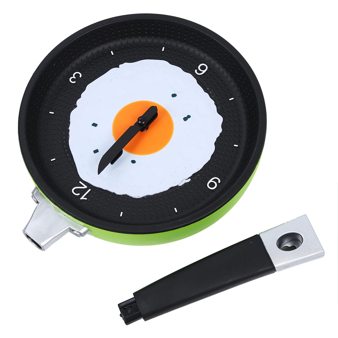 

Часы для сковороды с жареным яйцом - Новинка, подвесные настенные часы для кухни, кафе, кухни - зеленый