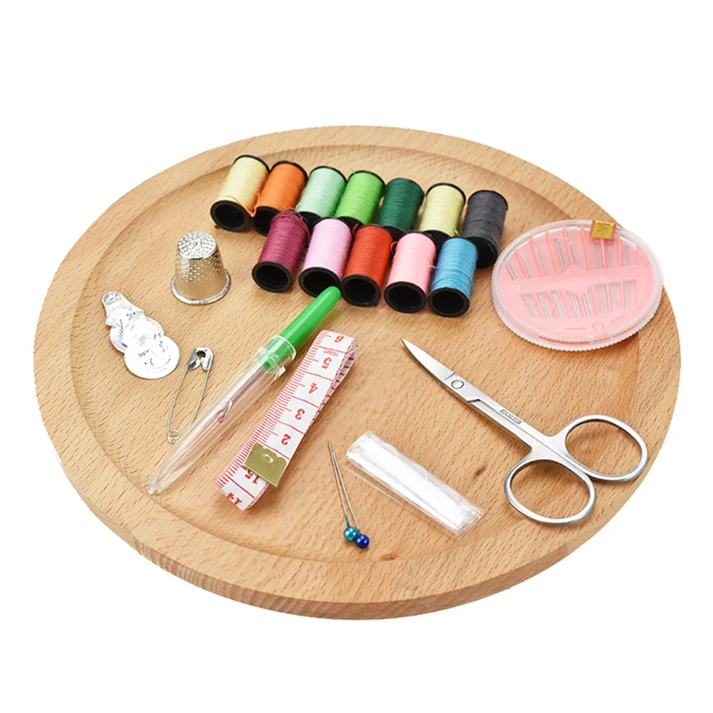 

25pcs Sewing Kit Needle Thread Scissors Zipper Bag Compact Travel Organizer Craft Repair Tool Set Sewing Supplies Storage Case
