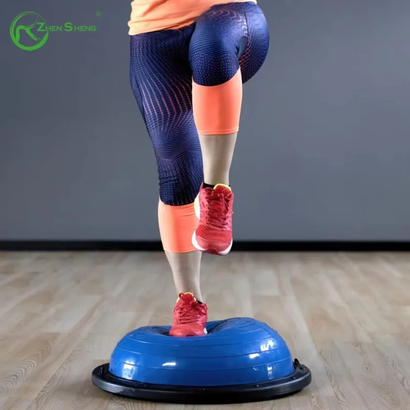 

YTYIN Wholesaler Safe Non Slip Texture Point Customized Training Exercise Half Balance Ball