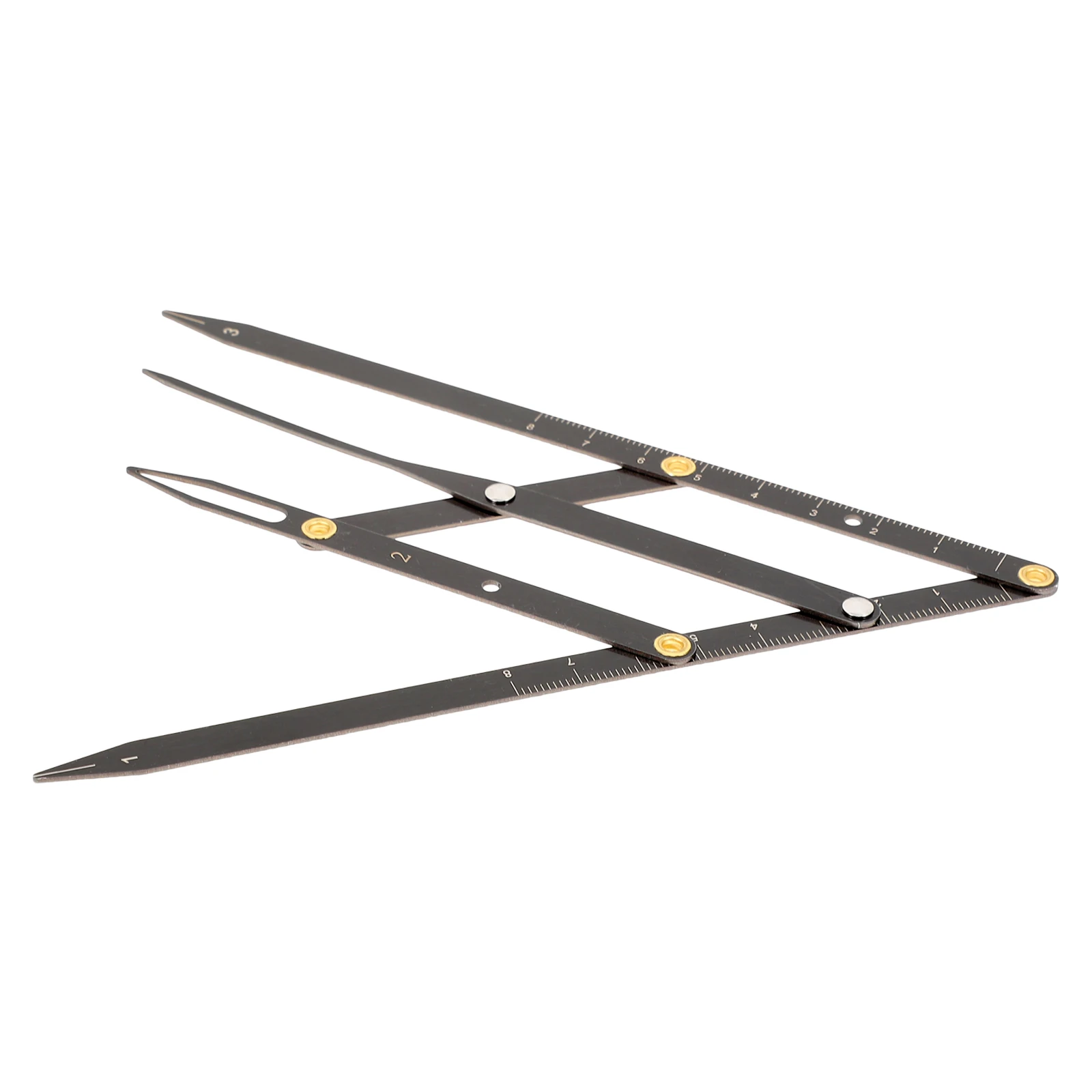 

Eyebrow Measuring Ruler Golden Ratio Stainless Steel Positioning Tool Adjustable Mapping Square for Eyebrows