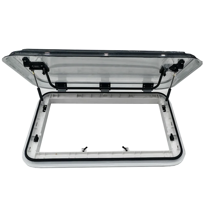 

Aluminum Alloy Caravan Skylight RV Accessories 960x650mm Motorhome RV Ventilation Roof Escape Windows With Flyscreen