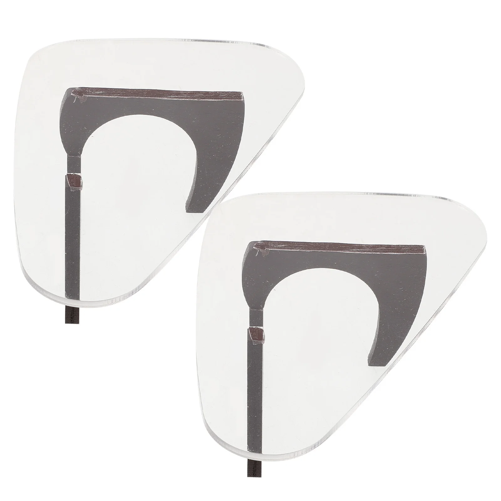 Table d'appoint triangulaire Miniature, 2 pièces, Table à thé réaliste, Mini maison, scène de salon, meubles de décoration, meubles miniatures