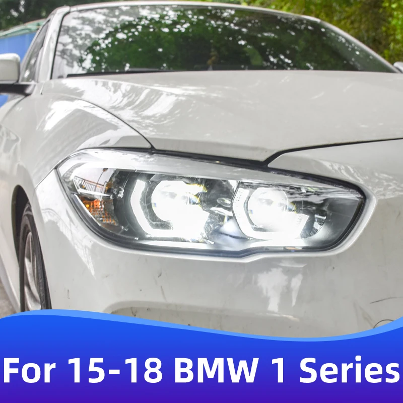 Car Lights For BMW imported 1 series Headlight Assembly For 2015-2018 BMW 1series LED Headlight LED Spoon Daytime Running Lights