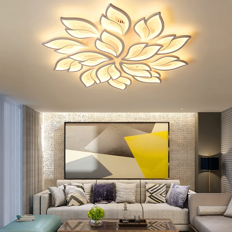 

Living Room Modern New Creative LED Ceiling Lamp Atmospheric Personality Art Petal Children's Bedroom Aisle Corridor Lighting