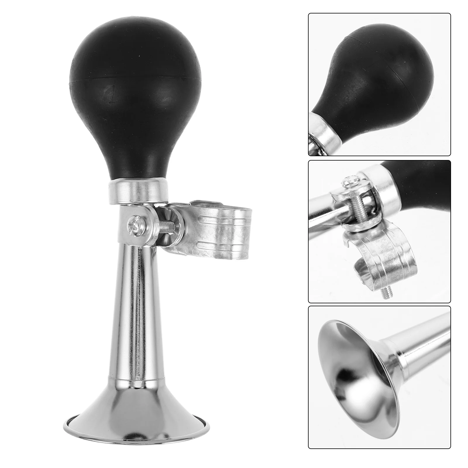 

Bicycle Horn Metal Bugle Loud Air Horn 5 Inch For Mountain Bike Cycling Safety Clear Sound Outdoor Riding Bike Noise Maker