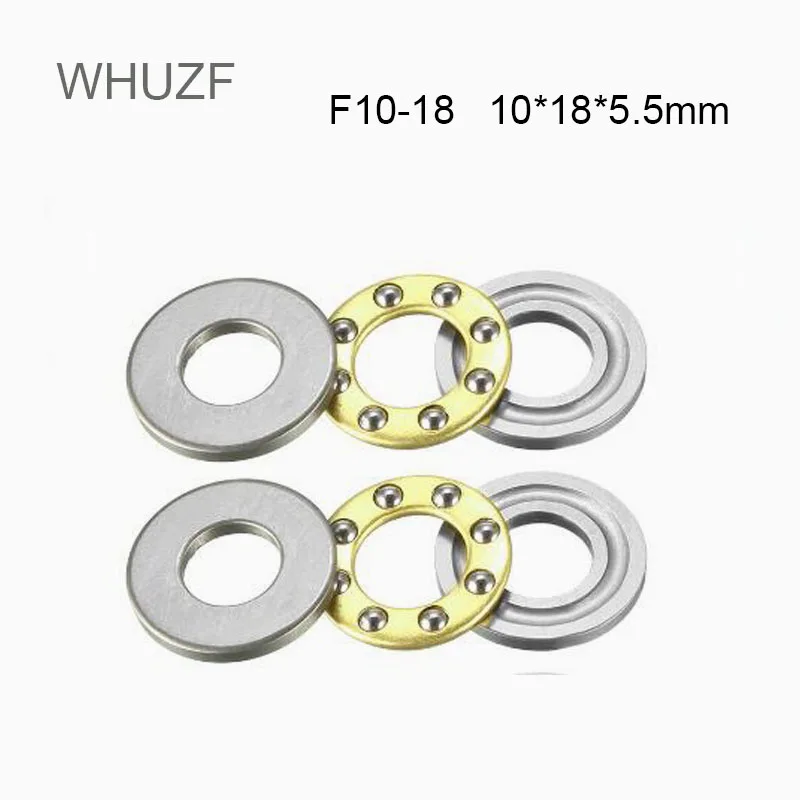 

10/20pcs F10-18M 10x18x5.5mm ABEC-3 F10-18 High Quality Miniature Planar Bearing 10x18x5.5 mm Axial Ball Thrust Bearing