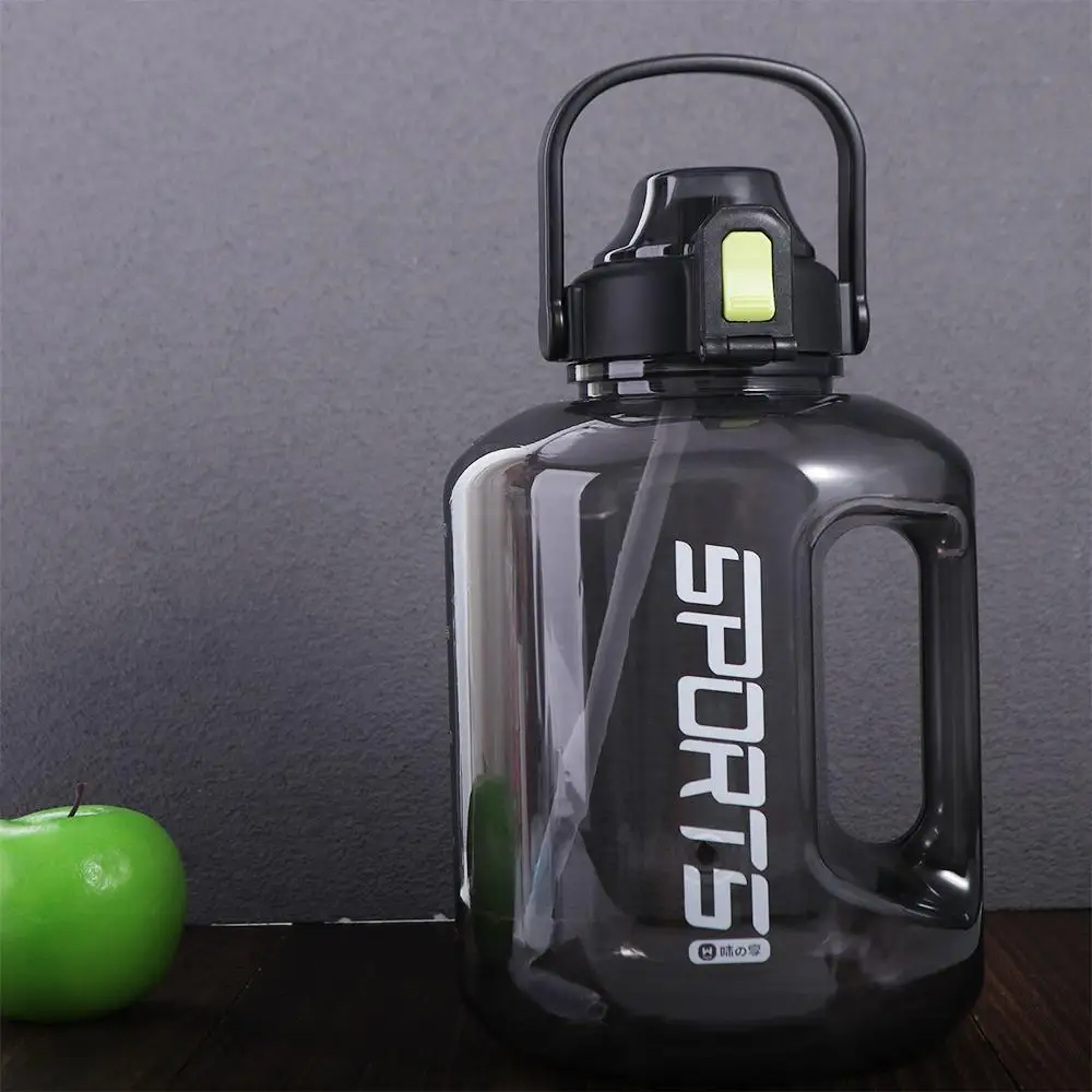 1.8L/3L Sports Water Bottle Large Capacity Handle Men Water Kettle Food Grade Plastic Gym Cycling Cup Hiking