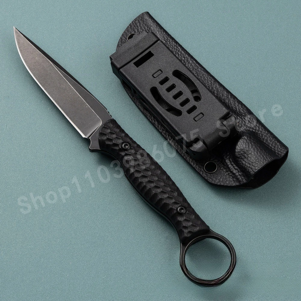 

Черный тактический нож TO.OR - D2 Steel Blade G10, противоскользящая ручка, портативный уличный многофункциональный нож для приключений, мужские подарки