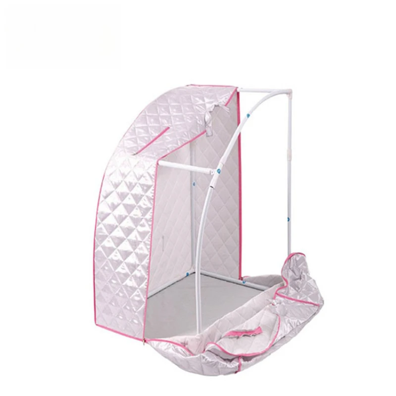 

Portable Steam Tent Saunal,Stand Steam Sauna Box,with Removable Stand and Fumigator Single Home Sweating Bracket Steam Bath Box