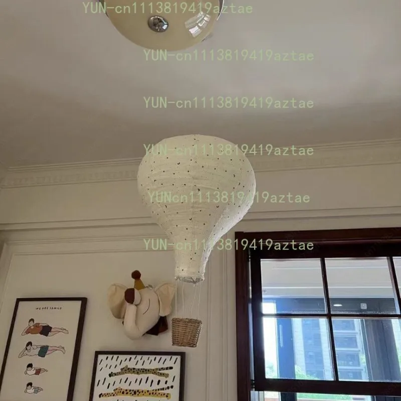 Nordic Ins Children's Room Handmade Fabric Hot Air Balloon Pendant Home Decoration Balloon Lampshade Pendant Shooting Props
