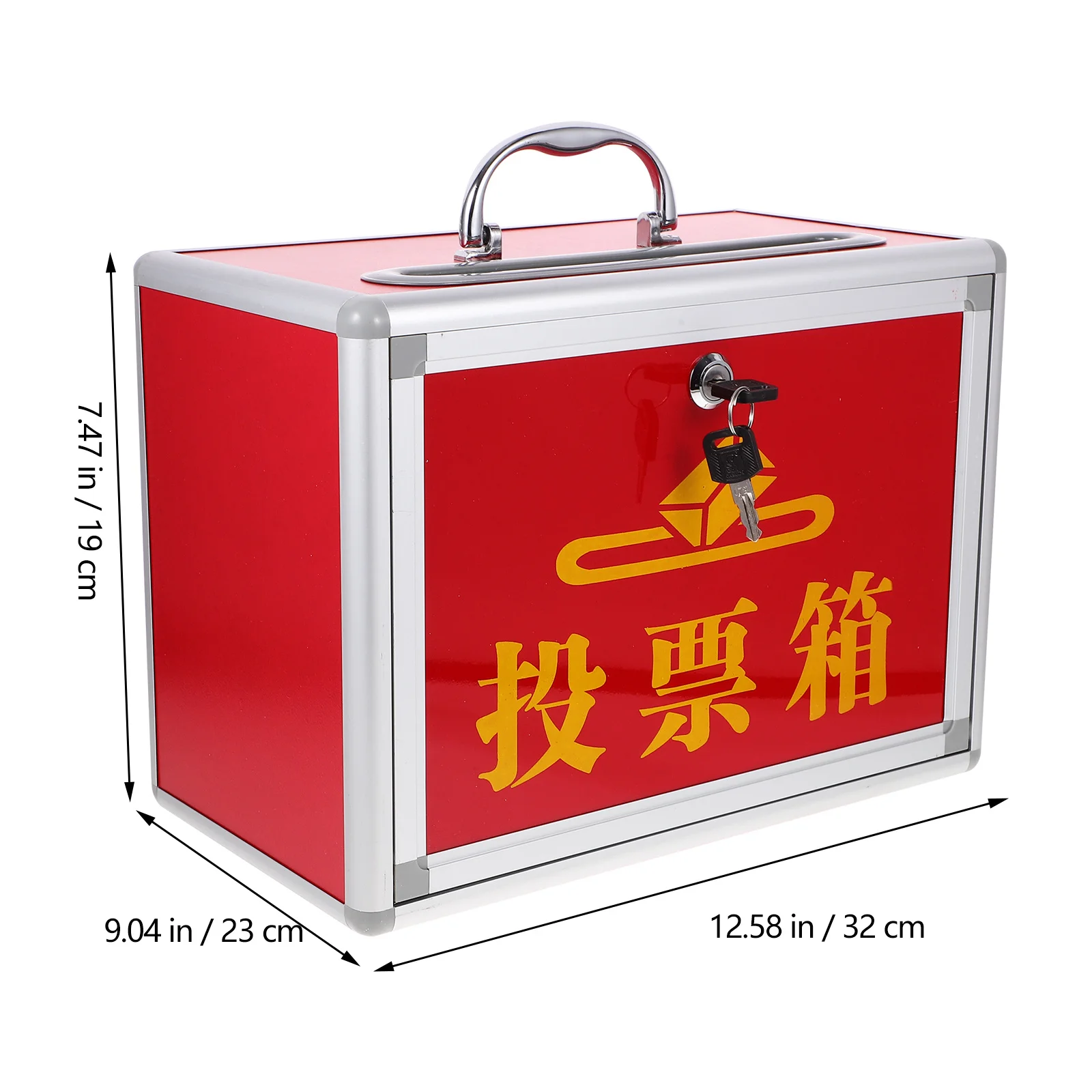 

1Pcs Voting Box Acrylic Donation Charity Fundraising Mailbox Suggestion Transparent Storage Box with Lock