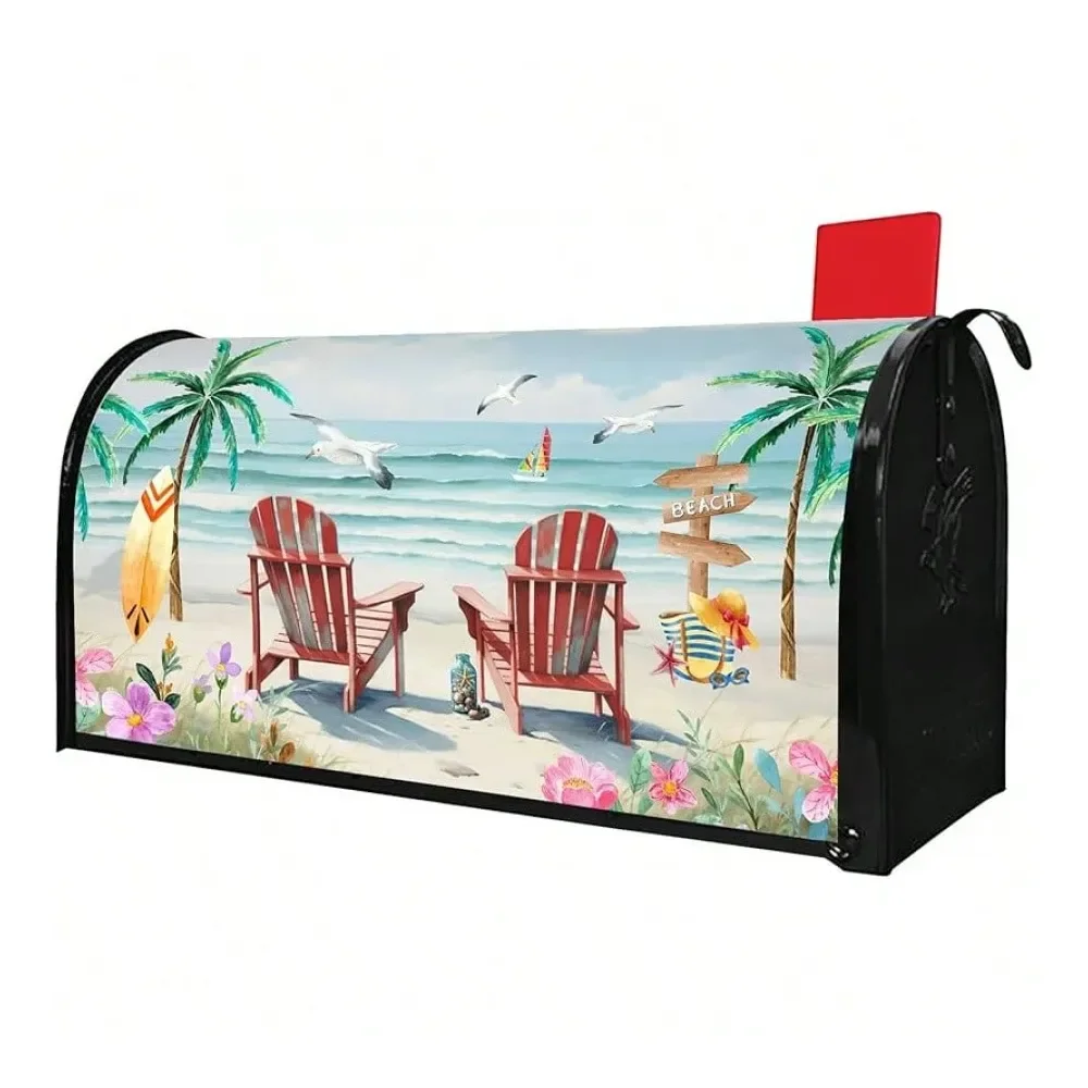 

Patriotic Mailbox Covers Magnetic Standard Size 21 X 18 Spring Summer American Welcome Mailbox Wraps Post Letter Box Cover Gard