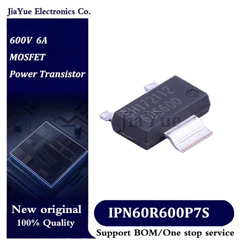 

5pcs/lot 100% New Original Chips IPN60R600P7S SOT-223-3 600V 6A MOSFET Field effect tube Power Transistor IPN60R600P7S