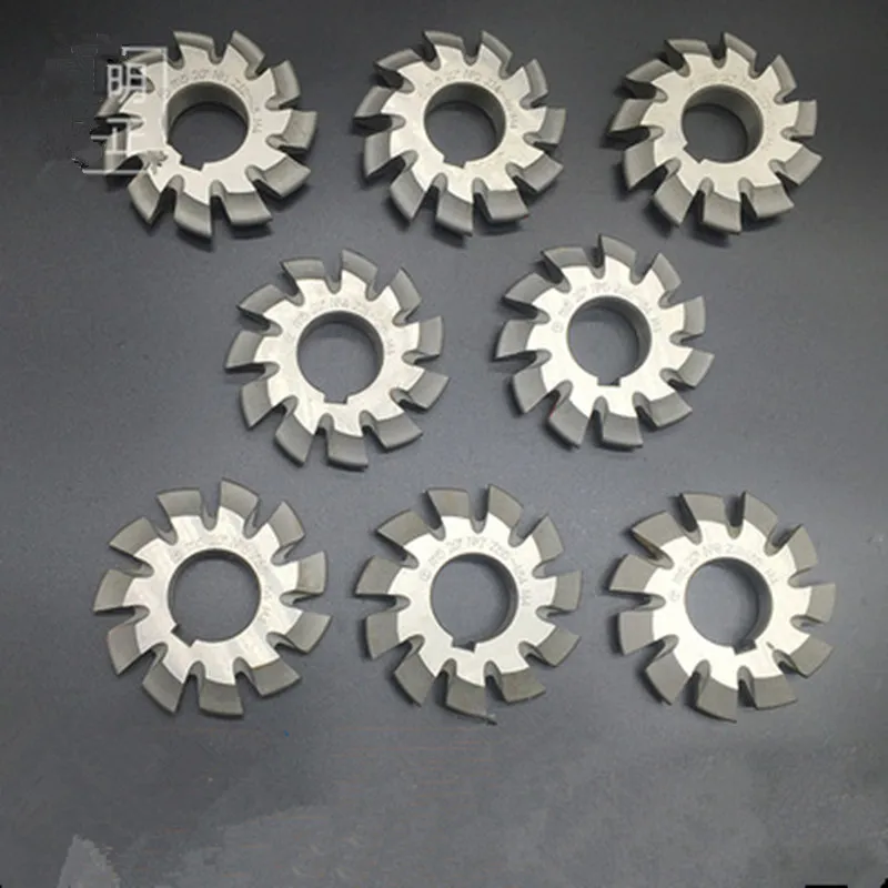 Module 1 PA20 Degrees Bore 22mm #1-8 HSS Involute Gear Milling Cutter High Speed Steel Gear Milling Cutter Gear Cutting Tools