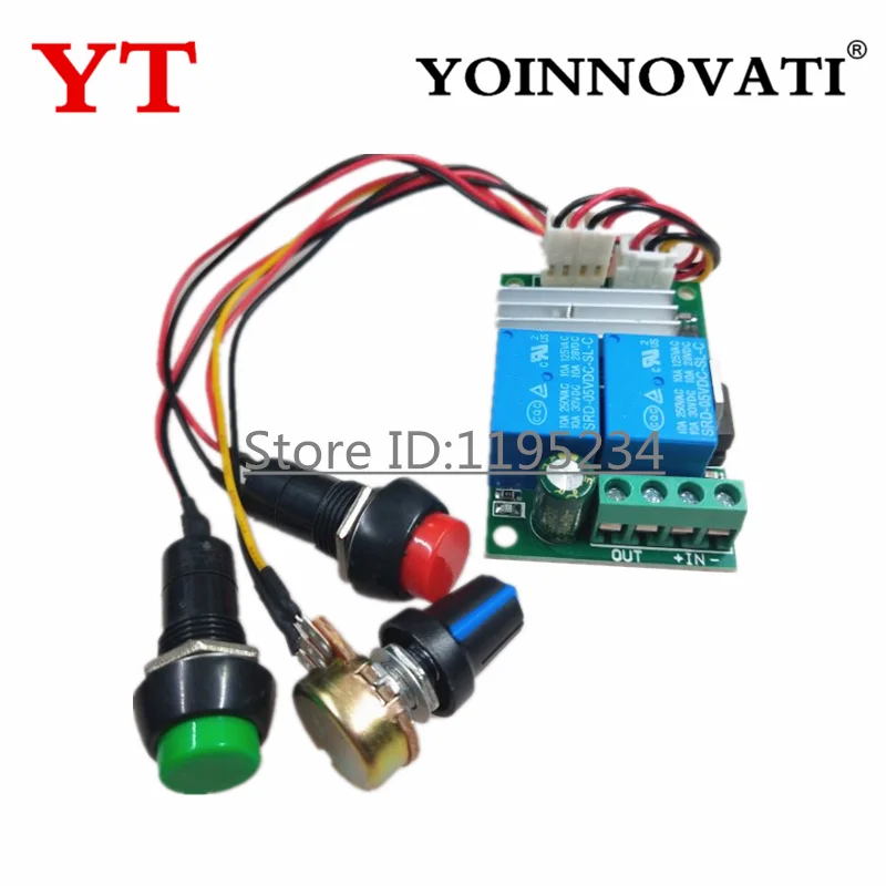 PWM DC Motor Speed Regulator Controller Board Adjustable Speed Control Reversible PWM Relay Module DC 6V-28V 12V 24V 3A