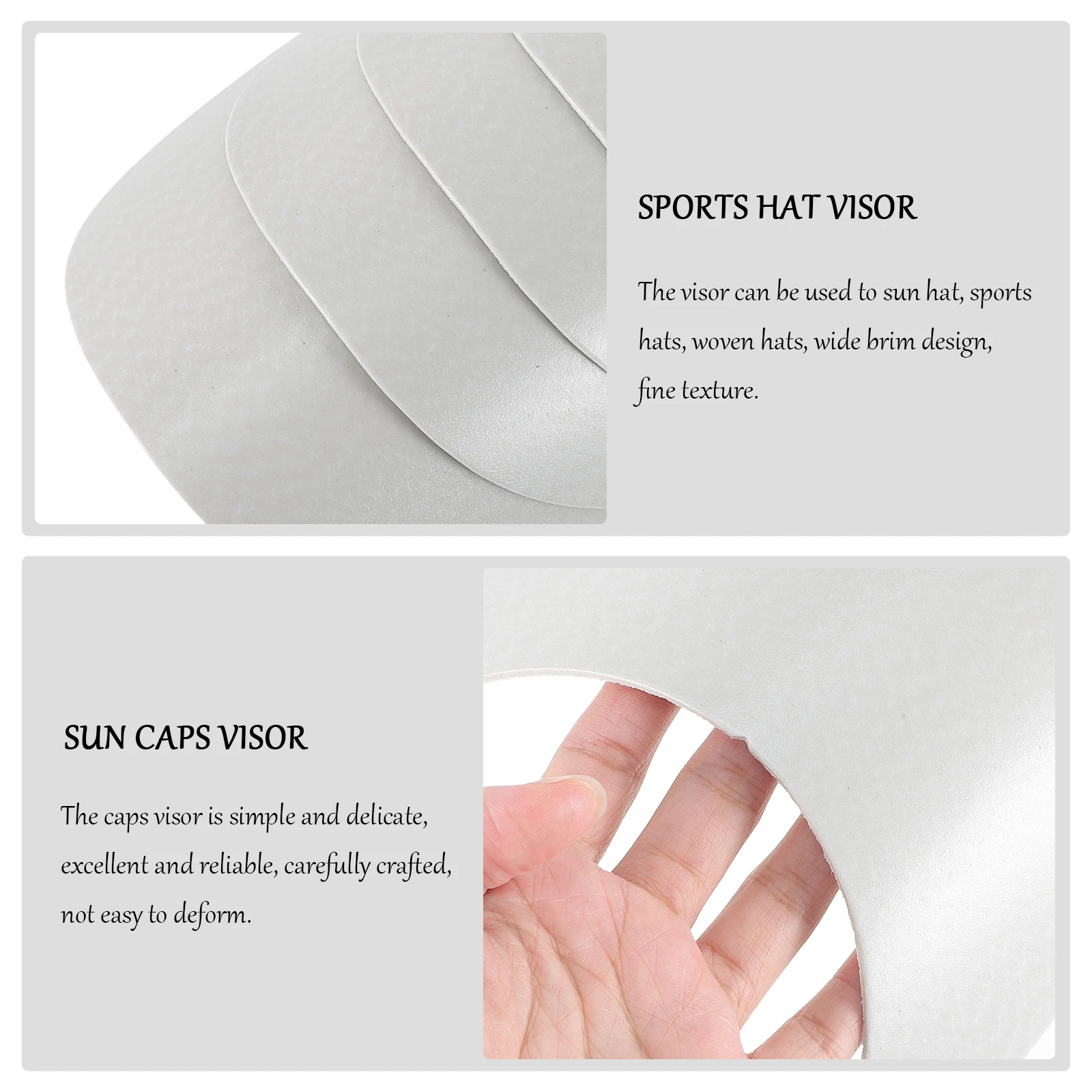 

10Pcs Braided Hat Visors Women DIY Caps Wide Protection Ponytail Travel Sun Protection Hat Visor Sports Hats Accessories