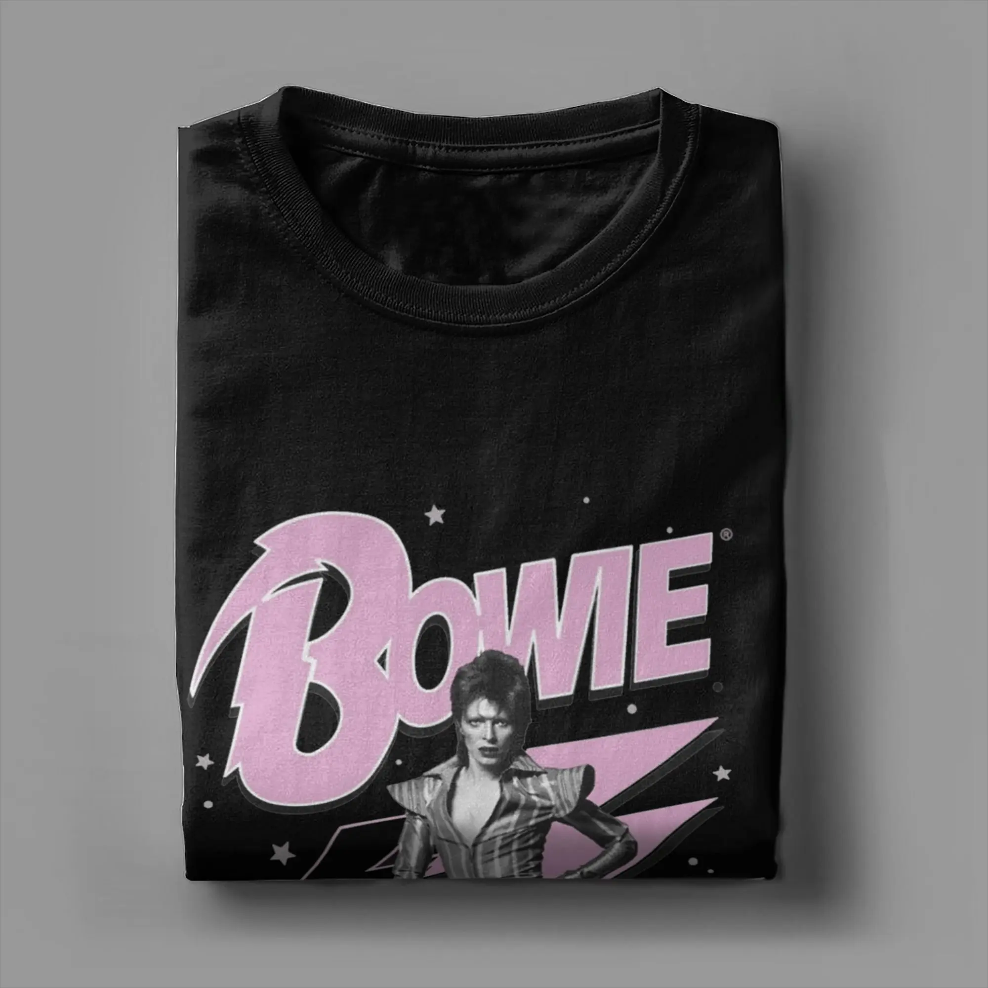 Lightning Davids Bowies T-Shirt Men Women  Fashion Pure Cotton Tee Shirt Crewneck Short Sleeve T Shirt Gift Idea Clothing