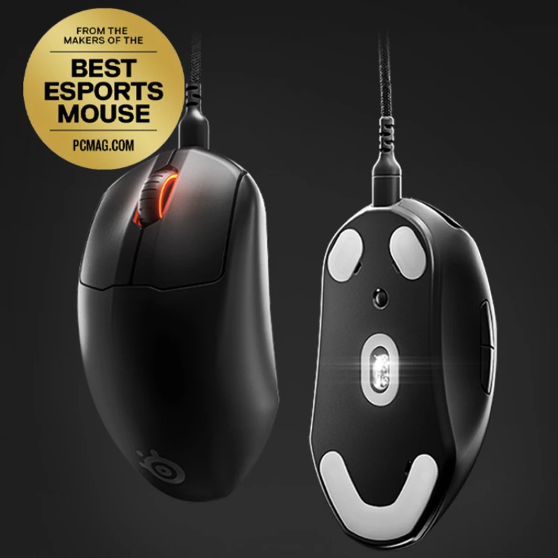 Imagem -02 - Steelseries-mini E-sports Wired Rgb Lightpeso Ergonomic Mouse Programável Mouse Fotoelétrico Design para Mãos Pequenas