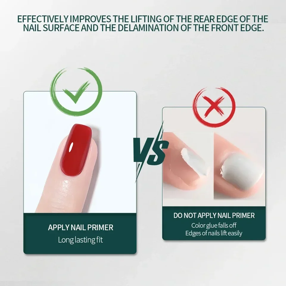 DESHIDRATADOR Y PRIMER ÁCIDO FREE PARA UÑAS, PREPARACIÓN NATURAL, ADHESIVO Y BONDING, PARA ESMALTE EN GEL 6