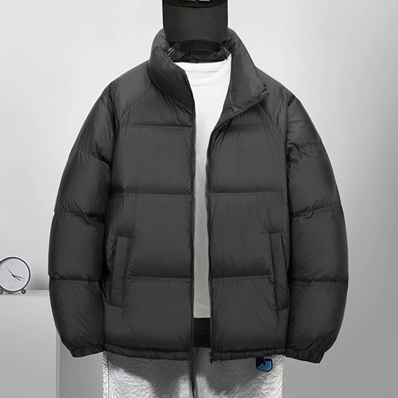 Lässig 2024 Winter Herren warm 90% weiß Enten Daunen jacken Outwear wind dichte schwarze Farbe Puffer Mäntel hochwertige Daunen kleidung